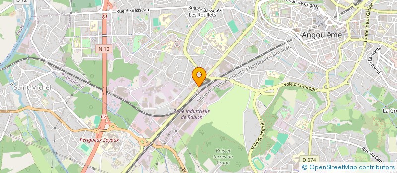 localisation de l'entreprise SCI E.M.A. à ANGOULEME