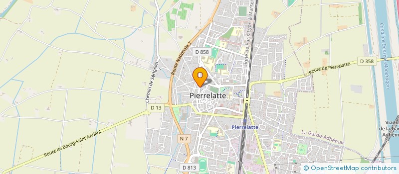 localisation de l'entreprise SCI E.M.C. à PIERRELATTE
