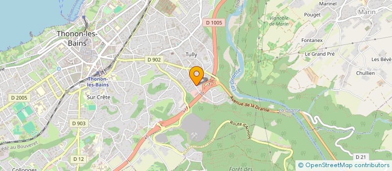 localisation de l'entreprise SCI E M G à THONON-LES-BAINS