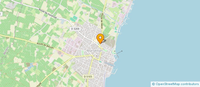 localisation de l'entreprise SCI E M SUD à MARSEILLAN