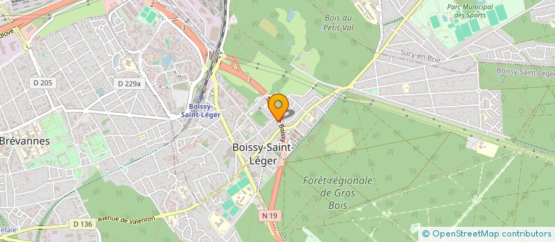 localisation de l'entreprise SCI E MARIANE à BOISSY-SAINT-LEGER