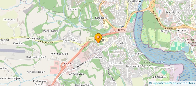 localisation de l'entreprise SCI E MAURELIE à QUIMPER