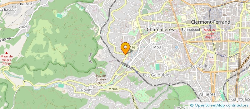 localisation de l'entreprise SCI E N C  CHAMALIERES