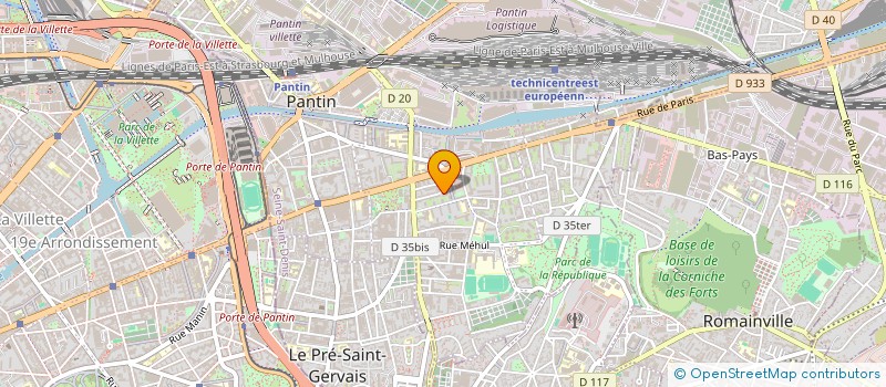 localisation de l'entreprise SCI E.N.J. à PANTIN