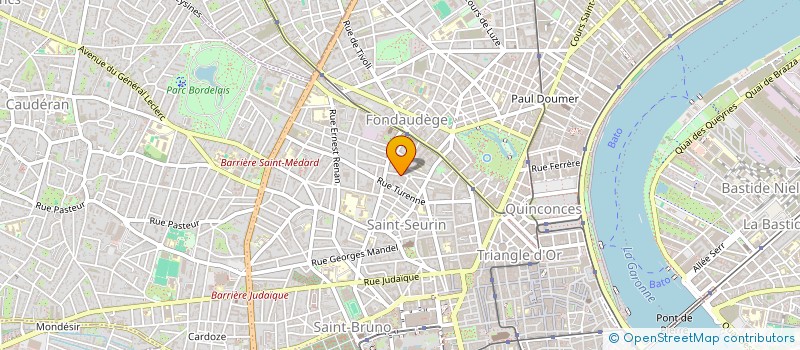 localisation de l'entreprise SCI E.N.S  BORDEAUX