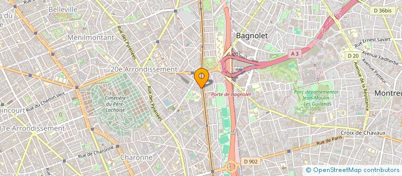 localisation de l'entreprise SCI E P à MONTREUIL