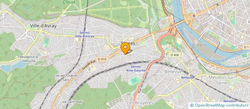 localisation de l'entreprise SCI E.P.C.  SEVRES