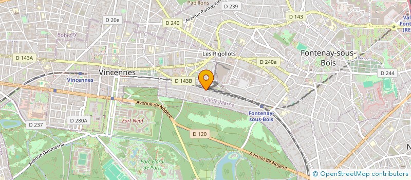 localisation de l'entreprise SCI E P F à FONTENAY-SOUS-BOIS