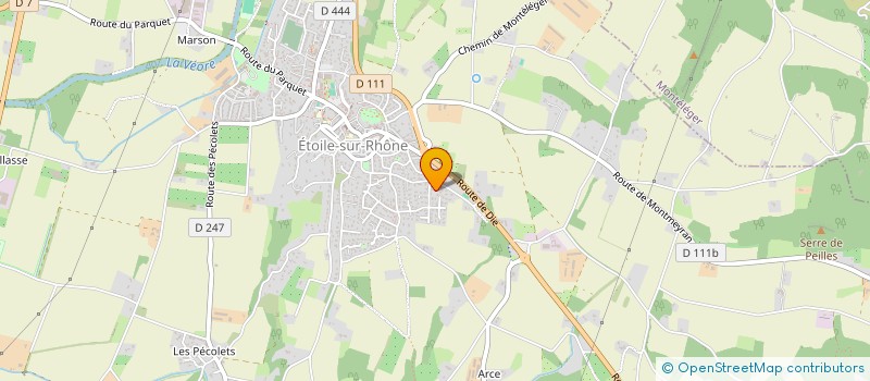 localisation de l'entreprise SCI E.P.I.  ETOILE-SUR-RHONE