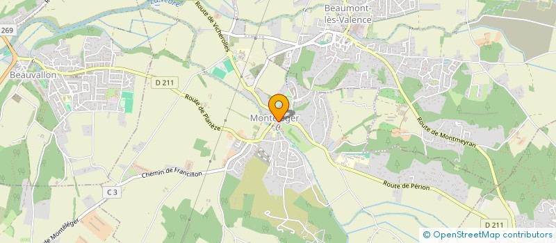 localisation de l'entreprise SCI E.P.I.A.  MONTELEGER