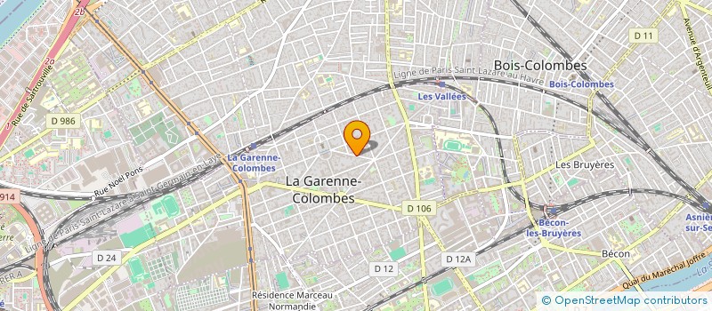 localisation de l'entreprise SCI E P M N à LA GARENNE-COLOMBES