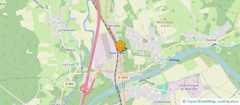 localisation de l'entreprise SCI E P R  PONT D'AIN