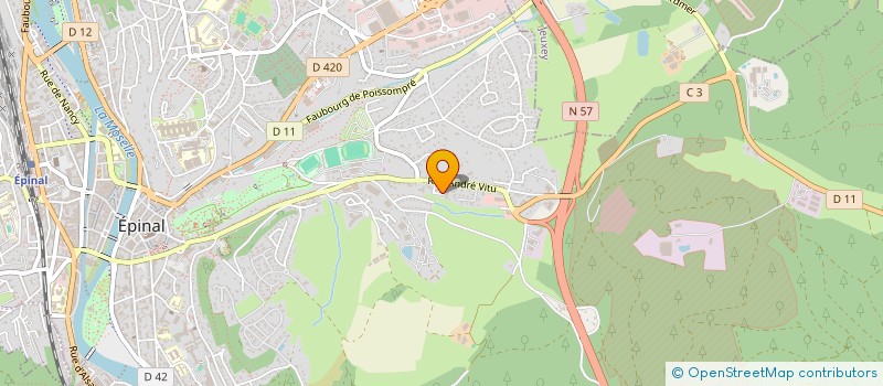 localisation de l'entreprise SCI E.P.S.A.T. VOSGES à EPINAL