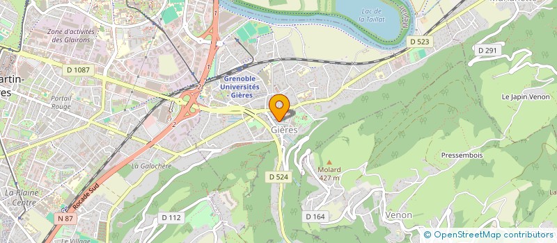 localisation de l'entreprise SCI E.R.  GIERES