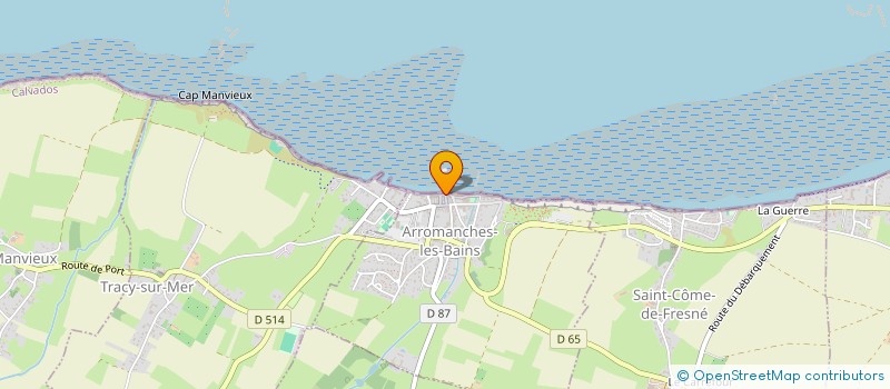 localisation de l'entreprise SCI E.R.H  ARROMANCHES-LES-BAINS