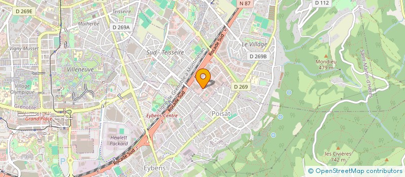 localisation de l'entreprise SCI E.R.S.  SAINT-MARTIN-D'HERES