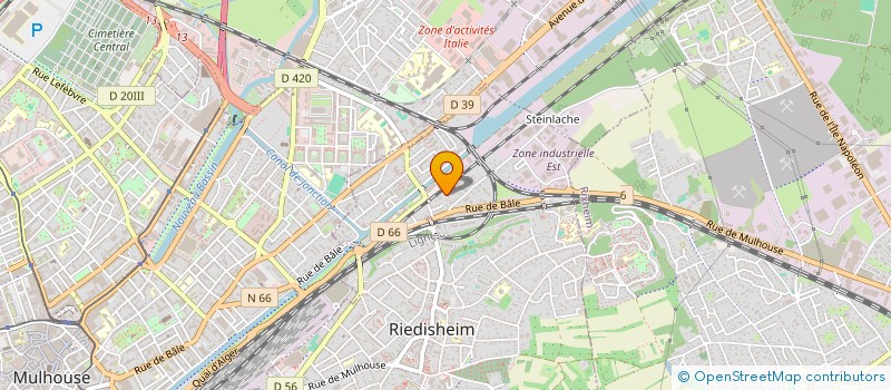 localisation de l'entreprise SCI E & RJP  RIEDISHEIM