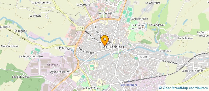 localisation de l'entreprise SCI E S A à LES HERBIERS