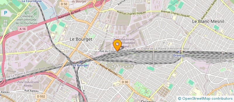 localisation de l'entreprise SCI E.S.F. à LE BOURGET