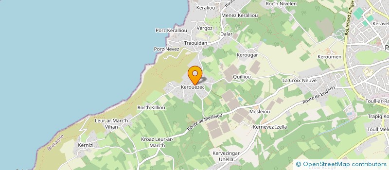 localisation de l'entreprise SCI E.S.J.H.  PLOUGASTEL-DAOULAS