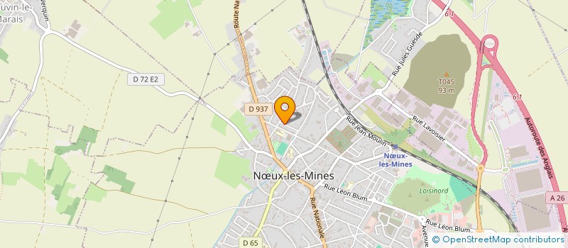 localisation de l'entreprise SCI E.S.L.M.  NUX-LES-MINES