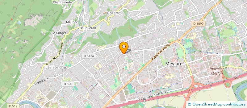 localisation de l'entreprise SCI E S P  CORENC