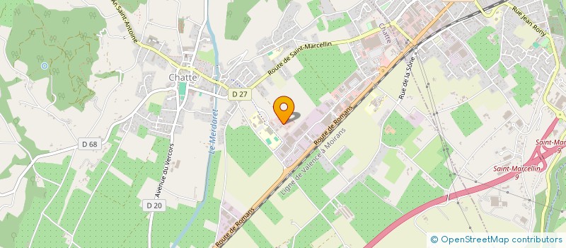 localisation de l'entreprise SCI E.S.R.M  CHATTE