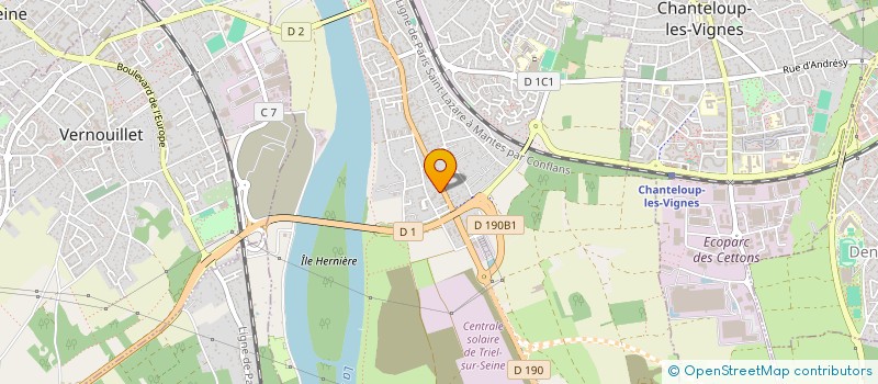 localisation de l'entreprise SCI E.T. IMMO  TRIEL-SUR-SEINE