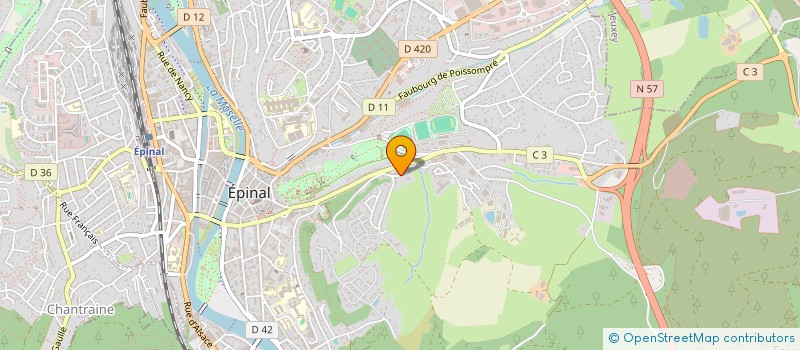 localisation de l'entreprise SCI E.T.J à EPINAL