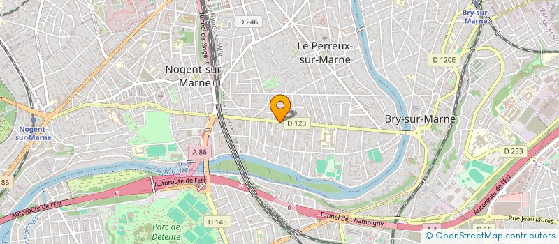 localisation de l'entreprise SCI E.V  LE PERREUX-SUR-MARNE