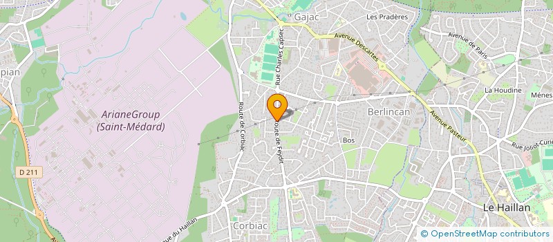 localisation de l'entreprise SCI E.V.A  SAINT-MEDARD-EN-JALLES