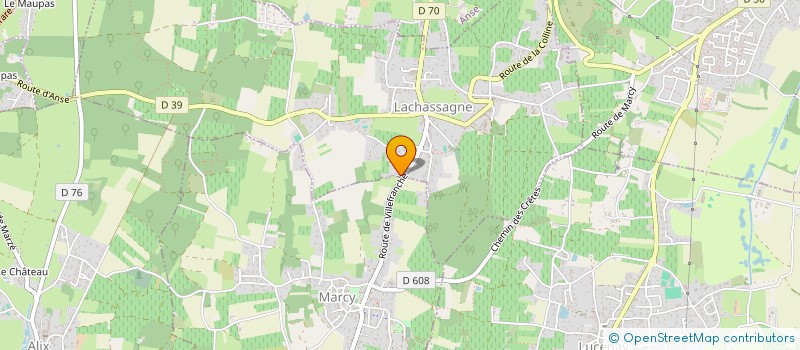 localisation de l'entreprise SCI E.V.A  LACHASSAGNE