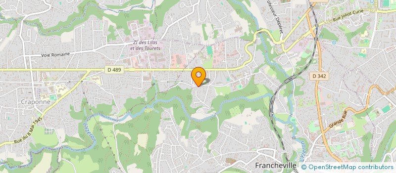 localisation de l'entreprise SCI E.V.A.  FRANCHEVILLE