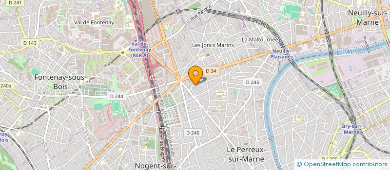 localisation de l'entreprise SCI E.V.F.  LE PERREUX-SUR-MARNE