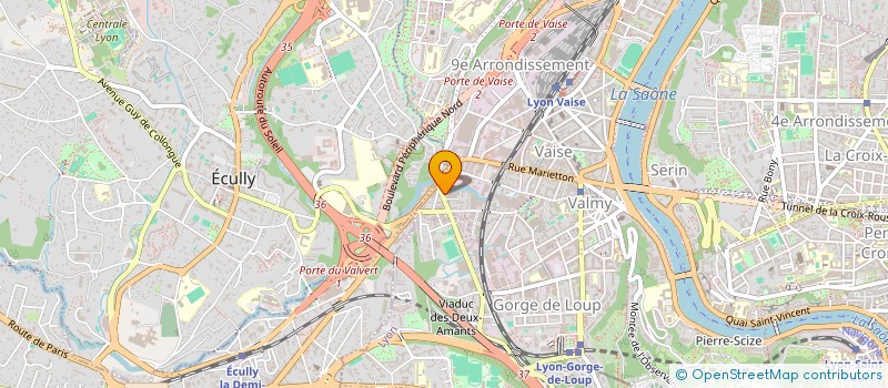 localisation de l'entreprise SCI E.V.J.F.  LYON