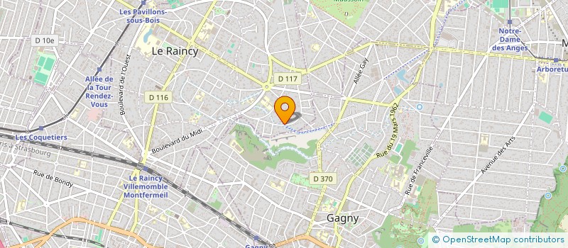 localisation de l'entreprise SCI E.V.M  LE RAINCY