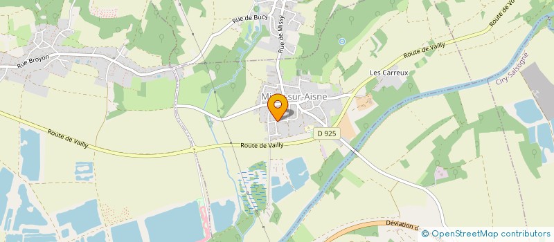 localisation de l'entreprise SCI E.V.V.O.C  MISSY-SUR-AISNE