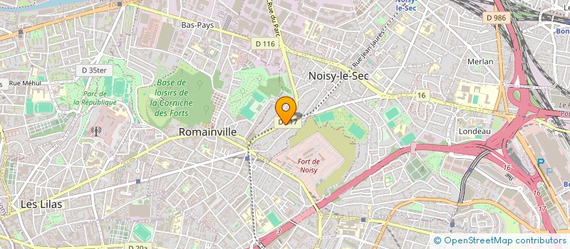 localisation de l'entreprise SCI E.W à NOISY-LE-SEC