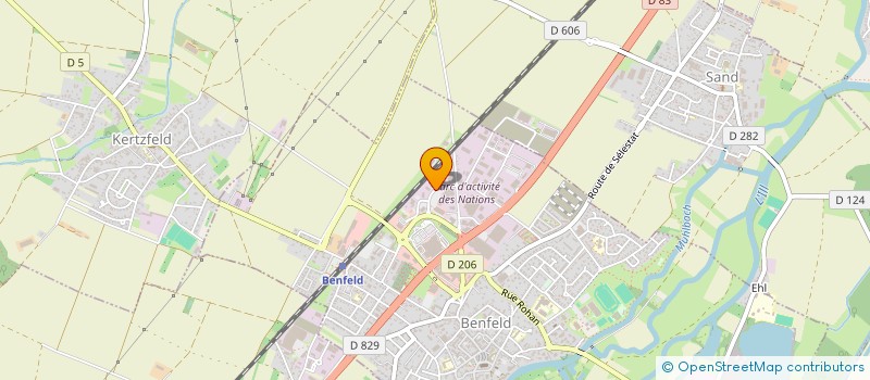 localisation de l'entreprise SCI E2BA  BENFELD