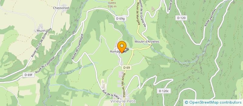 localisation de l'entreprise SCI E2C  ARVIERE-EN-VALROMEY