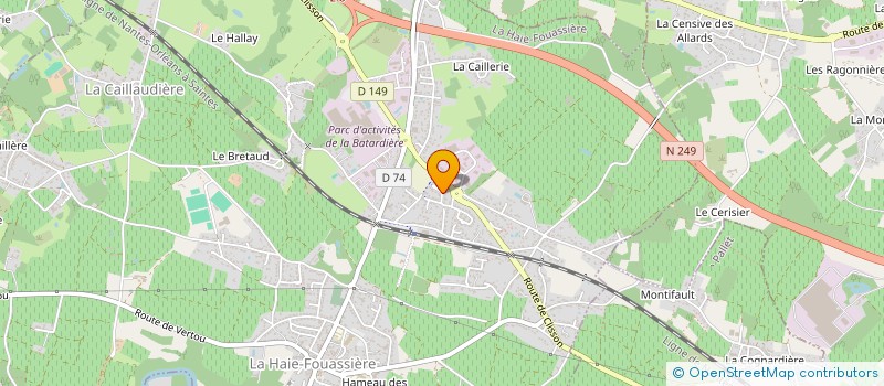 localisation de l'entreprise SCI E2M  LA HAIE-FOUASSIERE