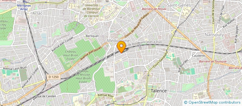 localisation de l'entreprise SCI E2OJ2M  TALENCE