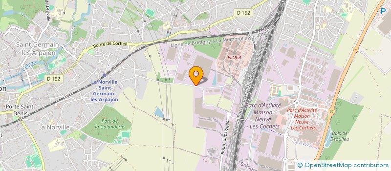 localisation de l'entreprise SCI E2R  SAINT-GERMAIN-LES-ARPAJON