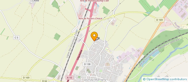 localisation de l'entreprise SCI E3CG  JAUNAY-MARIGNY