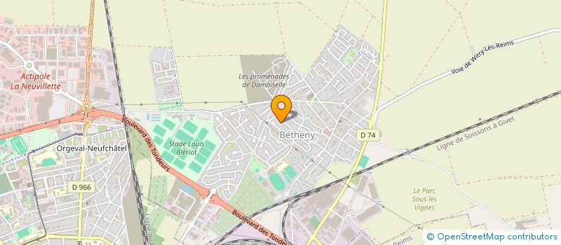 localisation de l'entreprise SCI E3M  BETHENY