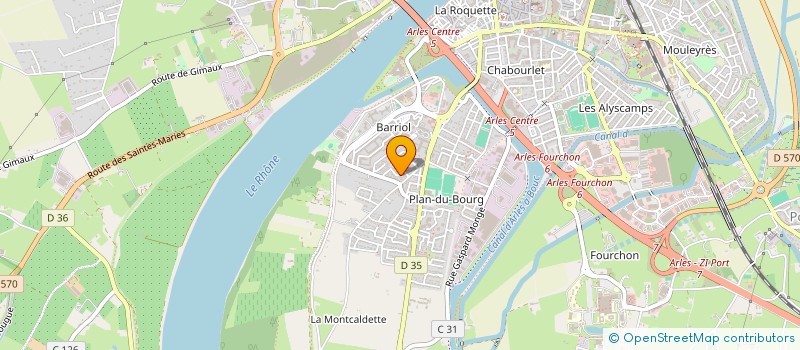 localisation de l'entreprise SCI E3MA à ARLES