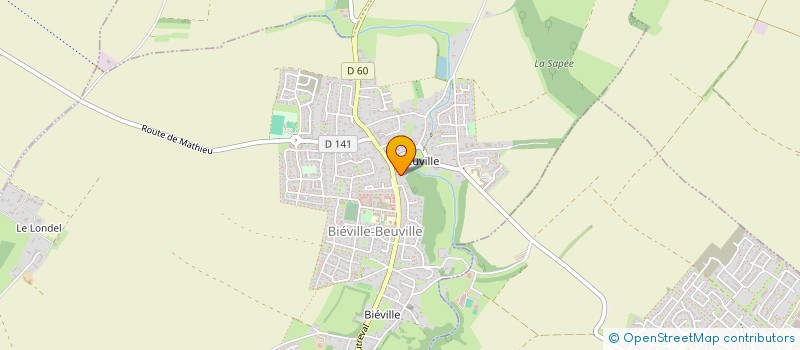 localisation de l'entreprise SCI E3P2  BIEVILLE-BEUVILLE