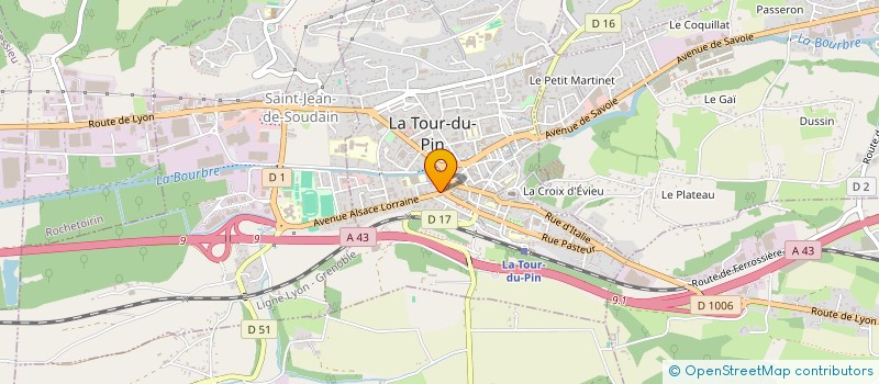 localisation de l'entreprise SCI E4MC  LA TOUR-DU-PIN