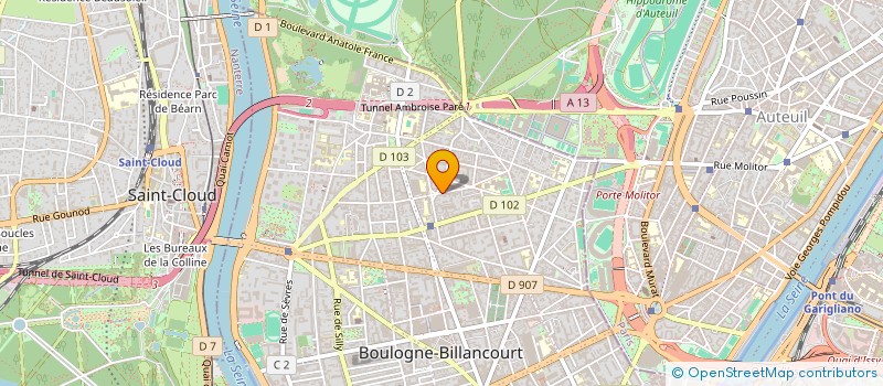 localisation de l'entreprise SCI E56 BIS à BOULOGNE BILLANCOURT