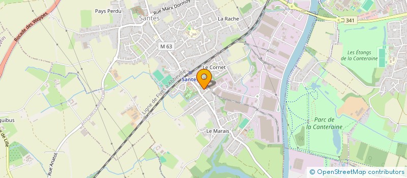 localisation de l'entreprise SCI EA  SANTES